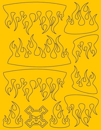 Micro flames car paint - micro,