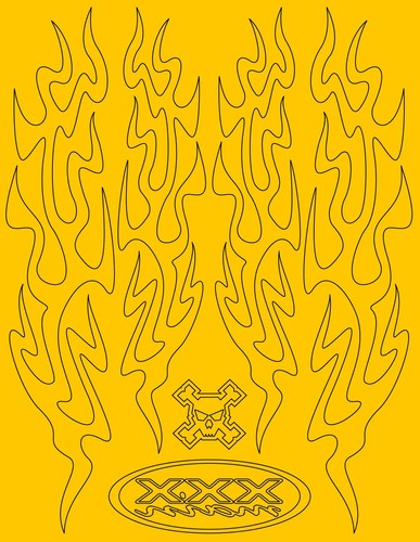 Wicked flames car paint - wicked, rc
